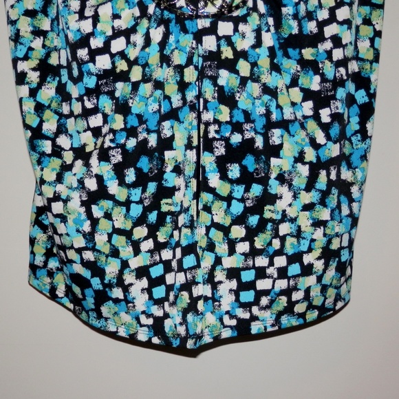 Notations 1X Layered Look Jeweled Stretch Top H250 - Picture 3 of 5